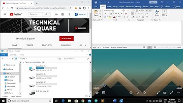 How to split screen in Windows & use multiple applications simultaneously | Technical Square