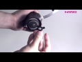 [HARIO]Coffee mill ceramic slim Instruction Movie [MSS-1B]