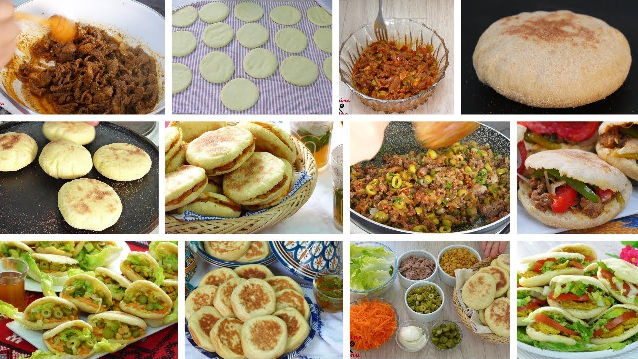 سلسلة الميني بطبوط بحشوات مختلفة ورائعة وعجين مسفج ناجح %100 5 أنواع - مطبخ أمينة المراكشية