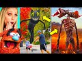 SIREN HEAD, CARTOON CAT And More In REAL LIFE! w/ Brianna