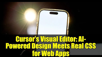 Cursor’s Visual Editor: AI-Powered Design Meets Real CSS for Web Apps