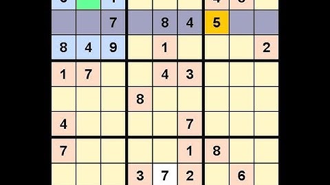 How to Solve Los Angeles Times Sudoku Expert April 27, 2020