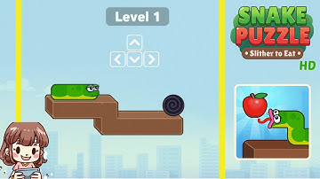 Snake Puzzle Level 1-10 Solution Walkthrough