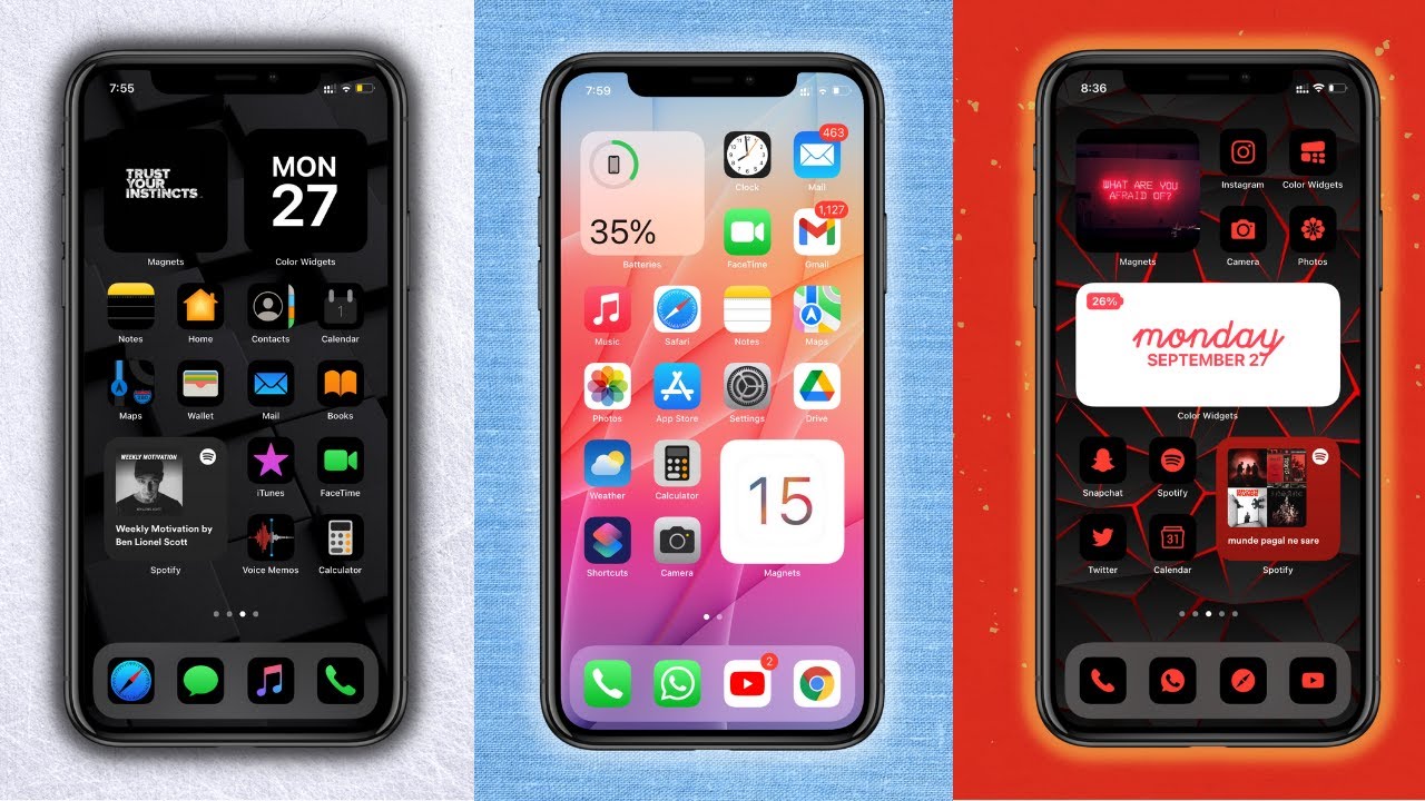 How To Customize Home Screen in iOS 15 |  iPhone Customization 2021