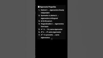 Eigenvector Properties