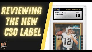 Sports Card Grading: I bought a new CSG slab, let's take a look at the new label in hand.