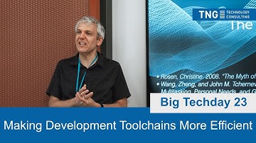 Big Techday 23: Making Development Toolchains More Efficient [EN] - Hans Dockter, Gradle Inc.