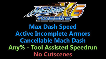 [No Cutscenes] Tweaked Mega Man X6 "Max Dash Speed AIA and CMD, Any%" [TAS] by Rolanmen1