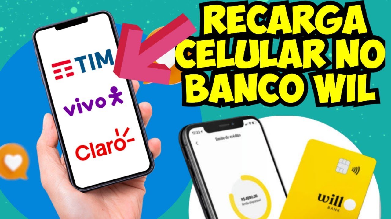 Recarga online TIM, Vivo, Claro  Cartão de crédito, débito e pix