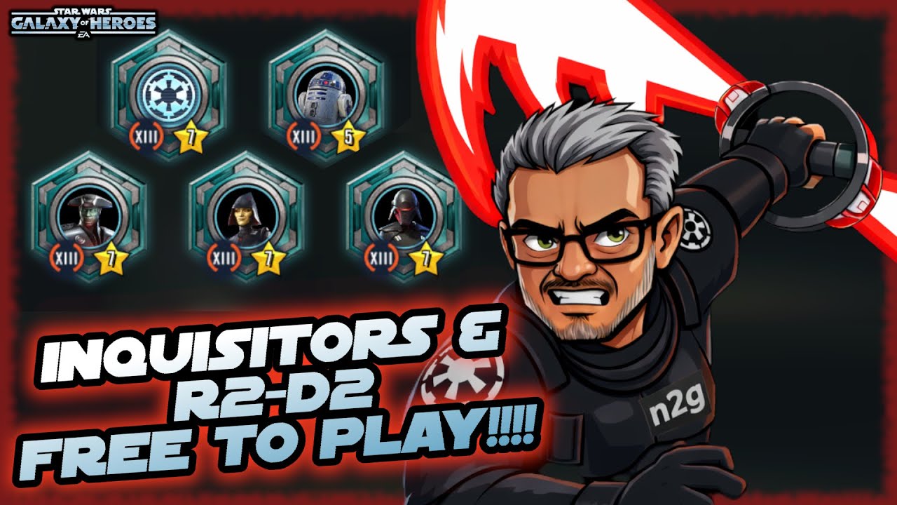 Энергия не требуется!!! Как легко разблокировать жетоны Инквизитора и R2-D2 Lightspeed в SWGOH!!!