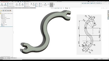 S Wrench SolidWorks Tutorial 2021, Exercise nr. 77! Learn from Home! :D