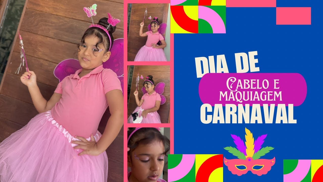 Dia de folia Compras de acessórios e penteados #funny #cute #crianças #youtube 