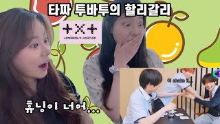 [reaction] 시즈니랑 아미가 투바투(txt) 레전드 할리갈리편을 본다면? | 여기가 타짜가 있다는 할리갈리 맛집 맞나요? | 휴닝이 너어.. | reaction to txt