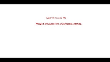 Merge sort Algorithm