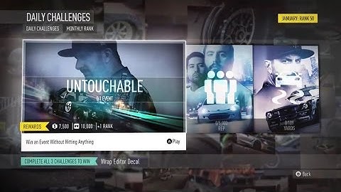 Need for Speed ™: Daily Challenges - Untouchable (Win A Race Without Touching Anything) Easy Method