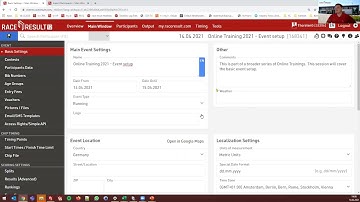 Online Training 2021 #1 (English) - Basic Event Setup