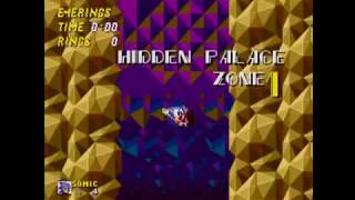 Sonic 2 Hidden Palace Zone in Mystic Cave