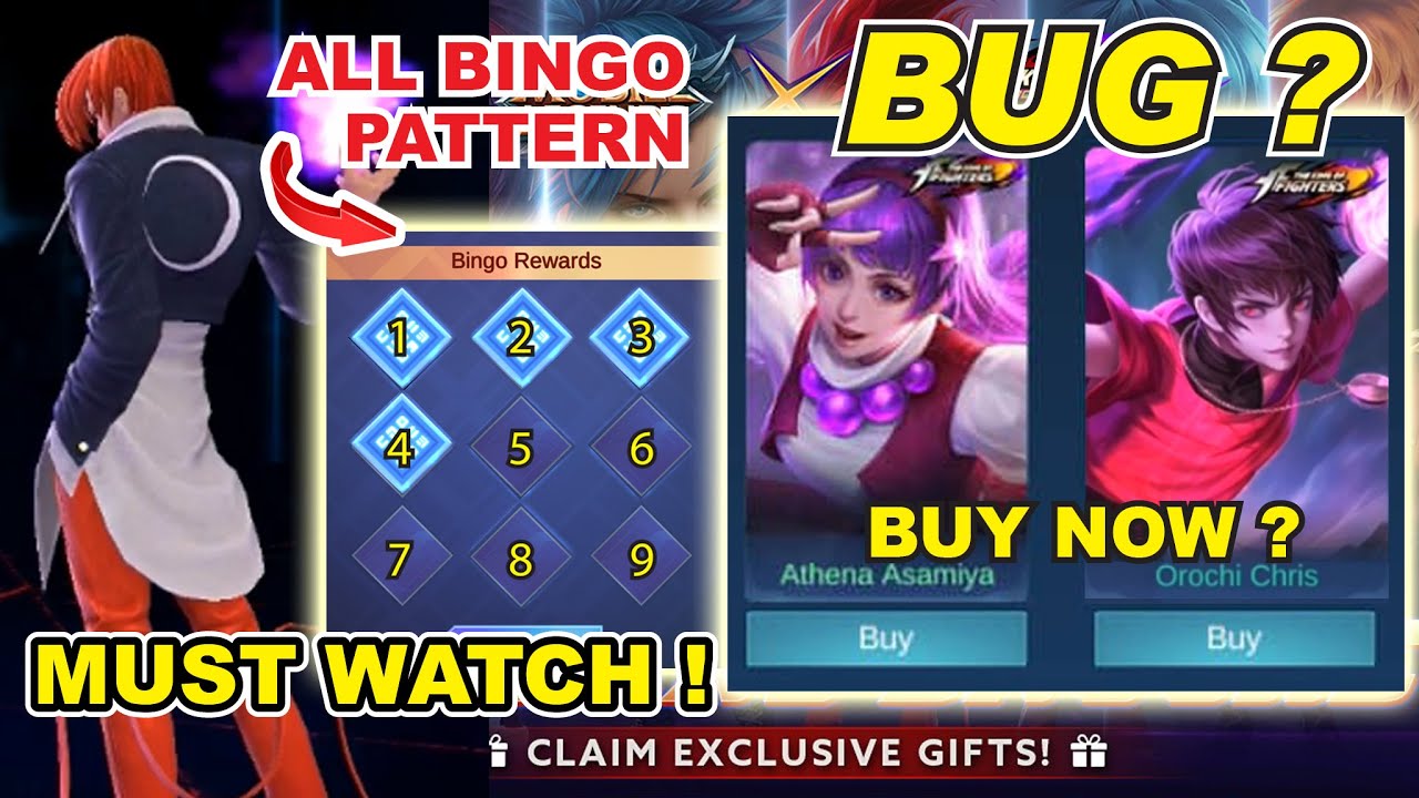 KOF EVENT 2021 MLBB | All BINGO PATTERN Draw number | BUY KOF Guinevere ...