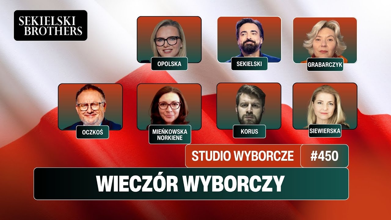 Kto nowym prezydentem Polski? Wieczór wyborczy w Sekielski Brothers Studio