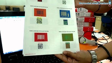 Generate colorful barcode label with Barcode Label Maker Software