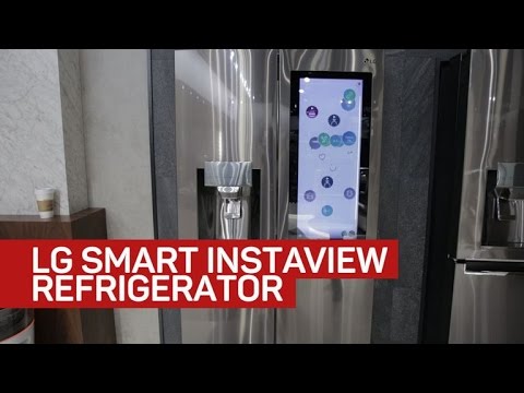 LG's see-through smart fridge takes the CES stage