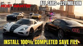 Nfs Mw 2012 Install 100% Save File In 3 Minutes All Cars Unlocked