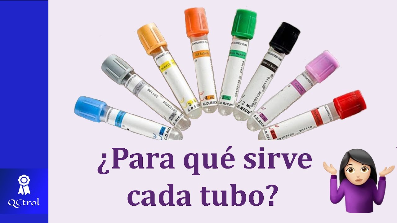 vena bicicleta Inyección Tubes for blood samples: colors, uses and order of filling with a vacuum  system - YouTube