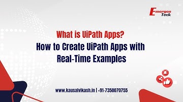 27: What is UiPath Apps? | How to Create UiPath Apps with Real-Time Examples