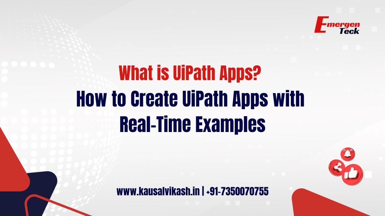 Uipath Apps Example 27: What is UiPath Apps? | How to Create UiPath Apps with Real-Time ...