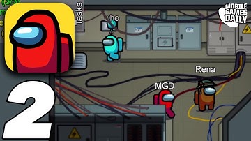 AMONG US MOBILE Gameplay Walkthrough Part 2 - Funny Crewmate Games (iOS, Android)