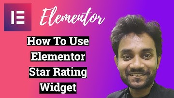 How to use Elementor Star Rating Widget