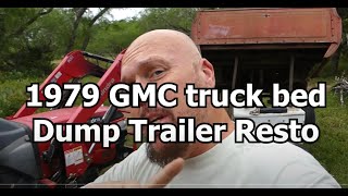 1979 GMC truck bed restoration on dump trailer. Human sized mouse trap and FANGED DEATH! by 1000YearHomes 95 views 8 days ago 13 minutes, 26 seconds