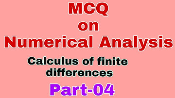 MCQ on Numerical Analysis-04
