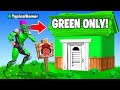 I Went UNDERCOVER in a GREEN ONLY Tournament! (Fortnite)