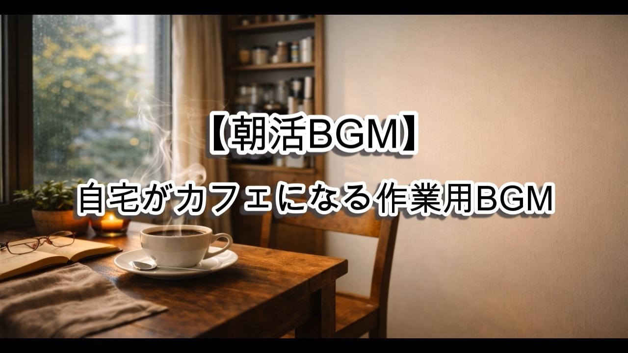 【朝活BGM】自宅が都会カフェになる爽やかジャズ｜集中できるモーニング作業用BGM
