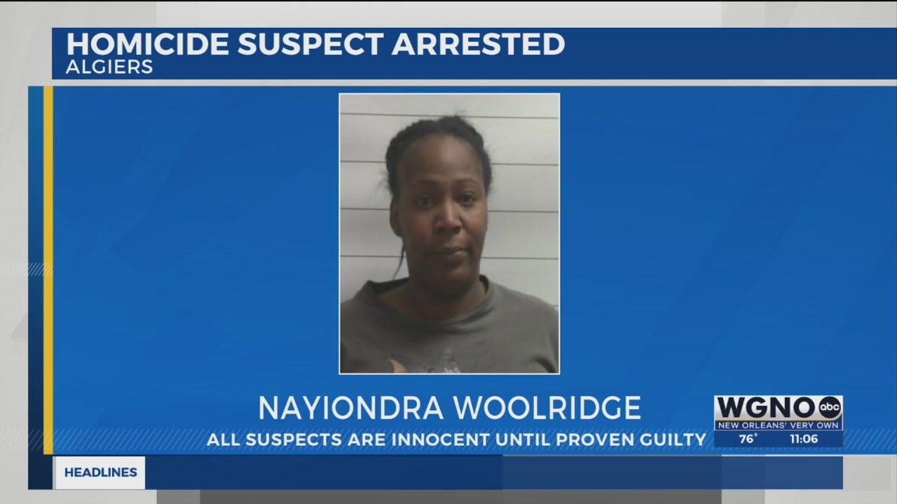 Arrest made in shooting death of 25-year-old woman in Algiers - YouTube