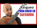 RASGUEO DE BALADA ROCK en GUITARRA con APAGADOS Clase 10