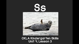Letter S sound: CKLA Kindergarten Reading Skills Unit 4 Lesson 3