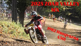 Racing a 1982 Husqvarna 430 on a track that closed down in 1983! | Zoar Valley MX