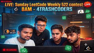 Attempting LeetCode Weekly 522 LIVE (Time to quit)