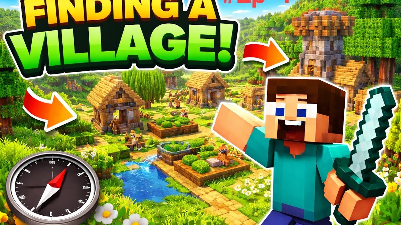 Survival series EPISODE. 1 FINDING A VILLAGE #viral #video #trending ...