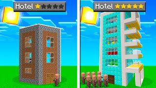hotel de 1 real vs. hotel de 10.000 reais! Minecraft