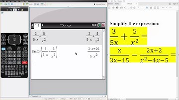 Alg2: Adding & Subtracting Unlike Rational Expressions (TI-nSpire CX CAS)