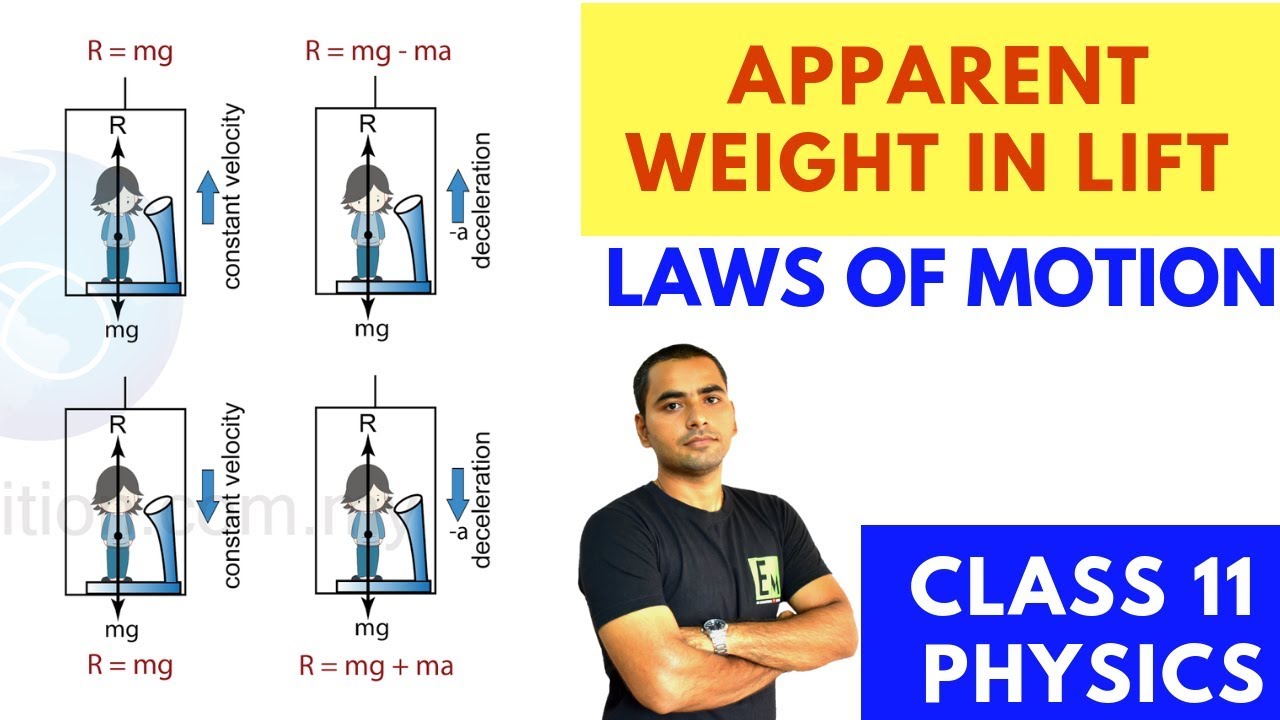 Apparent Weight In Lift/ Elevator | Class 11 Physics | Laws Of Motion