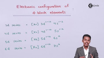 Electronic Configuration Of d block Elements - D and F Block Elements - Chemistry Class 12