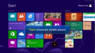 Windows 8 - Create shortcut for windows media player on desktop (using mouse) screenshot 5
