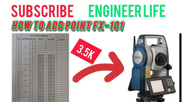 How to Add Point Sokkia Fx 101 / Sokkia Fx 101 Total Station Add Point / Sahukhata Bridge Site