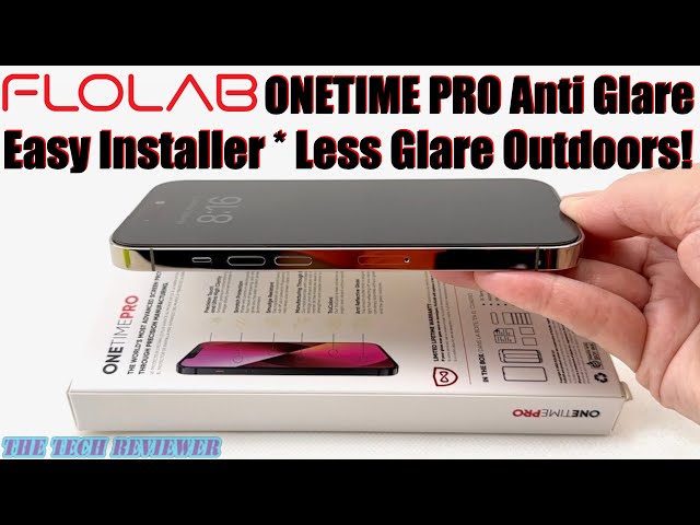 FLOLAB ONETIME PRO NanoArmour 3D: Best iPhone 15 Series Screen Protector  with AR Tech