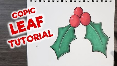 How to Color Leaves with Copic Markers | Cadillac Cartoonz