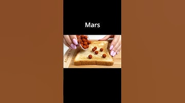 ASMR Spreading Miniature Mars Planets on Toast 🔴🍞 – Planet Series Part 3 #asmr #relaxing #satisfying